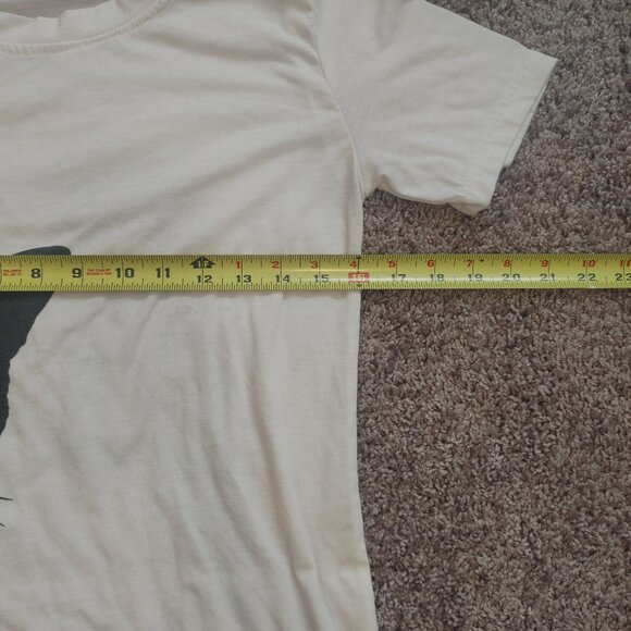 Order Plus Size S White T Shirts with a Black Cat For Women - Picture 4 of 4